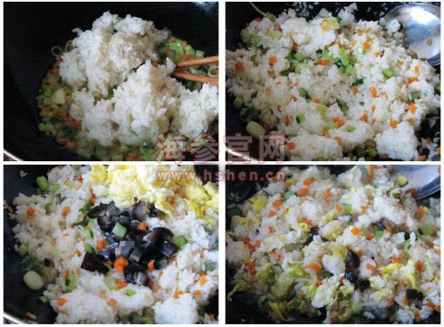海参蛋炒饭怎么做