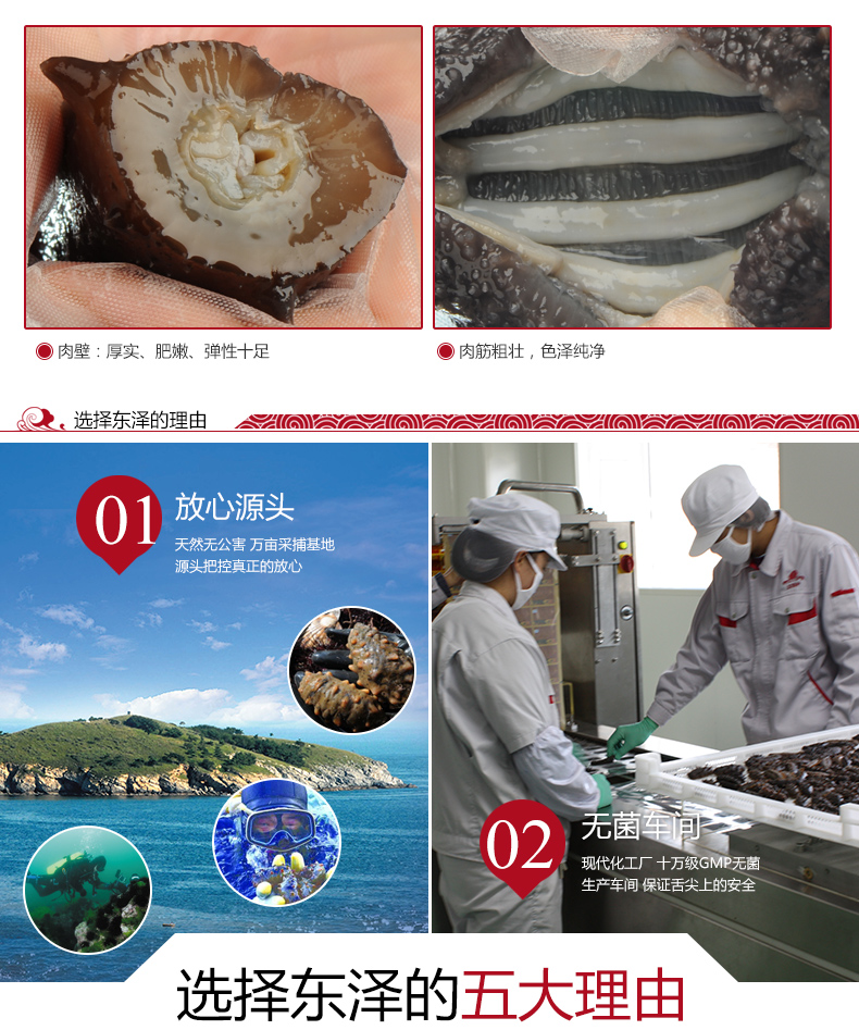 东泽海参产品特点2